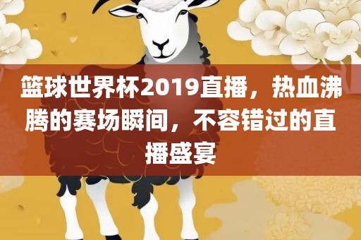 篮球世界杯2019直播，热血沸腾的赛场瞬间，不容错过的直播盛宴眉山市正发家政服务有限公司