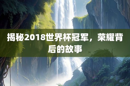 揭秘2018眉山市正发家政服务有限公司世界杯冠军，荣耀背后的故事