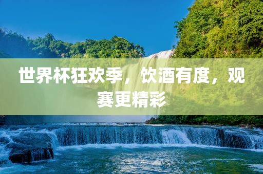 世界杯狂欢季，饮酒有度，观赛更精彩
