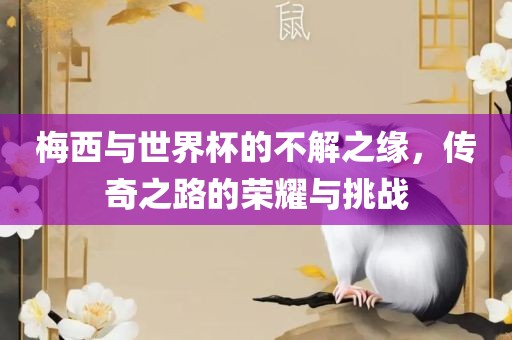 梅西与世界杯的不解之缘，传奇之路的荣耀与挑战