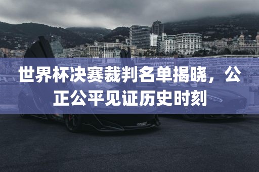 世界杯决赛裁判名单揭晓，公正公平见证历史时刻眉山市正发家政服务有限公司
