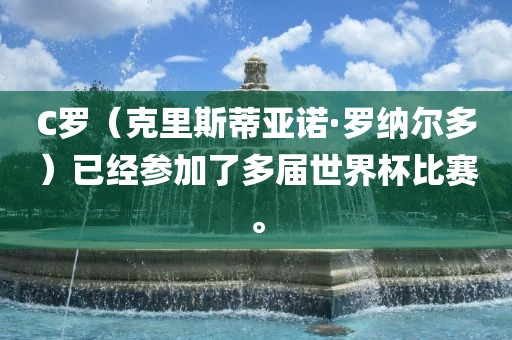 C罗（克里斯蒂亚诺·罗纳尔多）已经参加了多届世界杯比赛。
