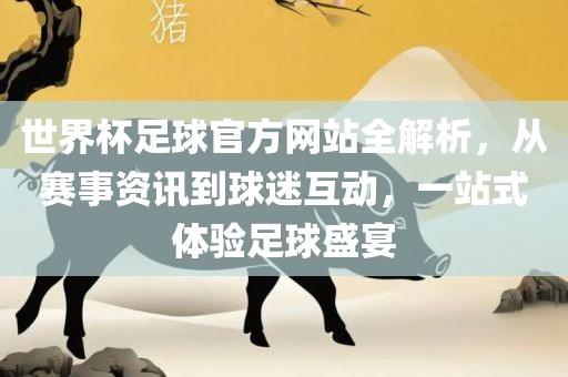 世界杯足球官方网站全解析，从赛事资讯到球迷互动，一站式体验足球盛宴