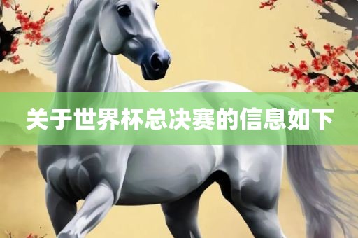 关于世界杯眉山市正发家政服务有限公司总决赛的信息如下