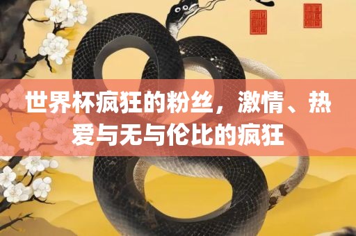 世界杯疯狂的粉丝，激情、热爱与无与伦比的疯狂