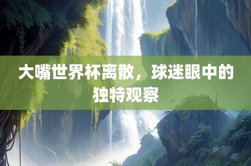 大嘴世界杯离散，球迷眼中的独特观察