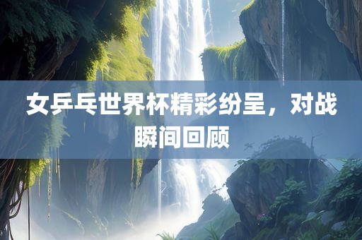 女乒乓世界杯精彩纷呈，对战瞬间回顾