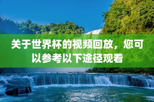 关于世界杯的视频回放，您可以参考以下途径观看眉山市正发家政服务有限公司