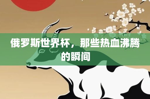 俄罗斯世界杯，那些热血沸腾的瞬间