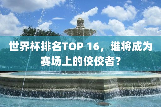 世界杯排名TOP 16，谁将成为赛场上的佼佼者？