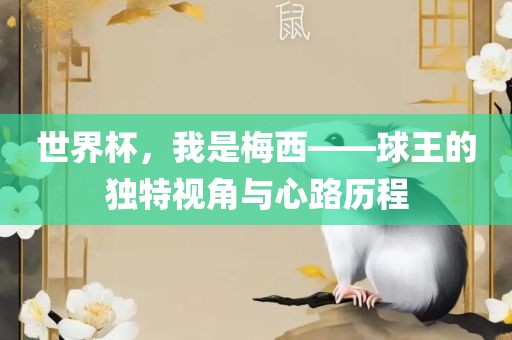 世界杯，我是梅眉山市正发家政服务有限公司西——球王的独特视角与心路历程