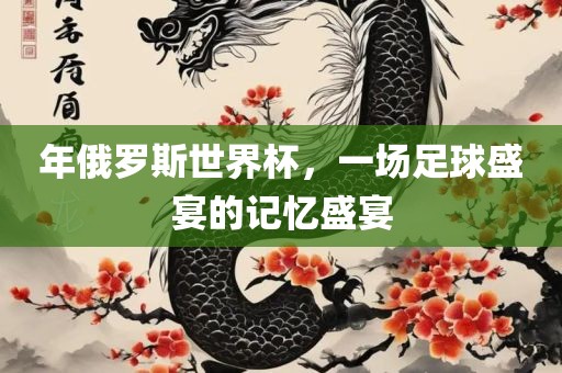年俄罗斯世界杯，一场足球盛宴的记忆盛宴