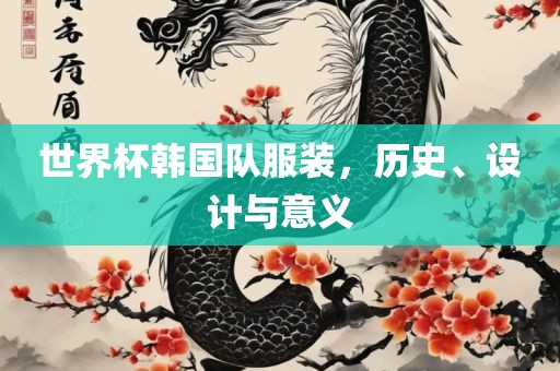世界杯韩国队服装，历史、设计与意义
