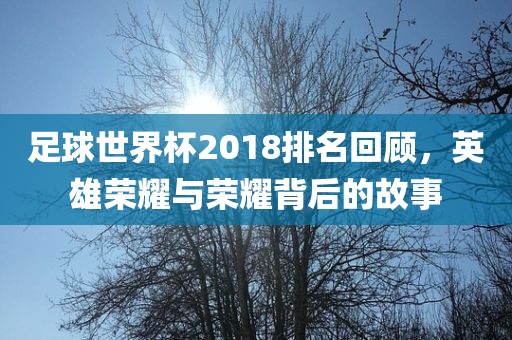 足球世界杯2018排名回顾，英雄荣耀与荣耀背后的故事