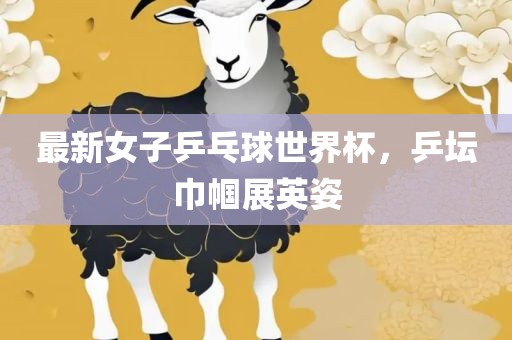 最新女子乒乓球世界杯，乒坛巾帼展英姿