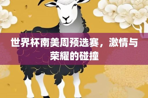 世界杯南美周预选赛，激情与荣耀的碰撞