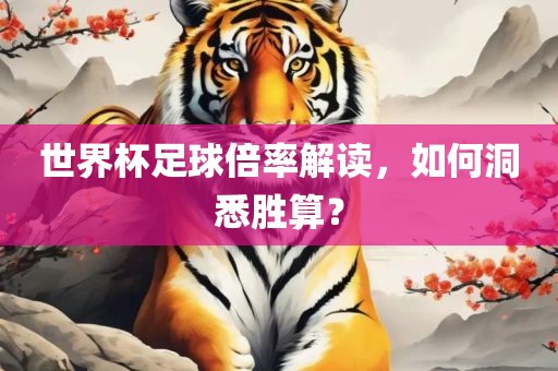世界杯足球倍率解读，如何洞悉胜算？