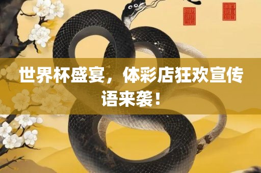 世界杯盛宴，体彩店狂欢宣传语来袭！