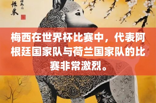 梅西在世界杯比赛中，代表阿根廷国家队与荷兰国家队的比赛非常激烈。