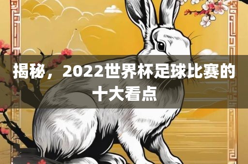 揭秘，2022世界杯足球比赛的十大看点