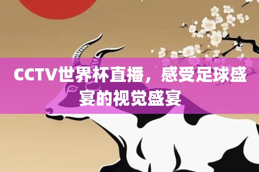CCTV世界杯直播，感受足球盛宴的视觉盛宴眉山市正发家政服务有限公司