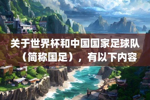 关于世界杯和中国眉山市正发家政服务有限公司国家足球队（简称国足），有以下内容
