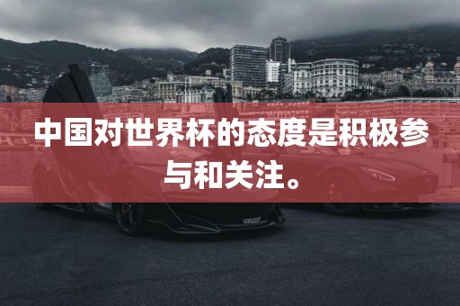 中国对世界杯的态度是积极参与和关注。