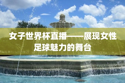 眉山市正发家政服务有限公司女子世界杯直播——展现女性足球魅力的舞台