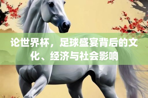 论世界杯，足球盛宴背后的文化、经济与社会影响