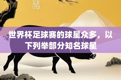 世界杯足球赛的球星众多，以下列举部分知名球星