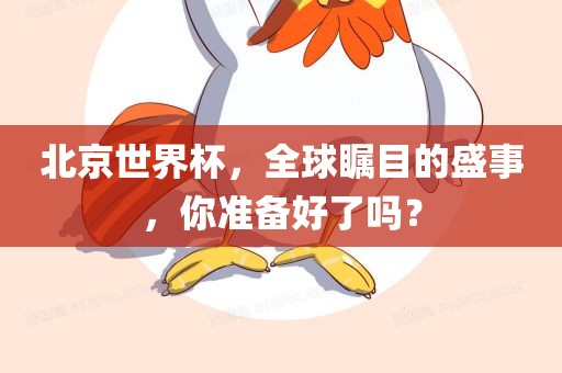 北京世界杯，全球瞩目的盛事，你准备好了吗？