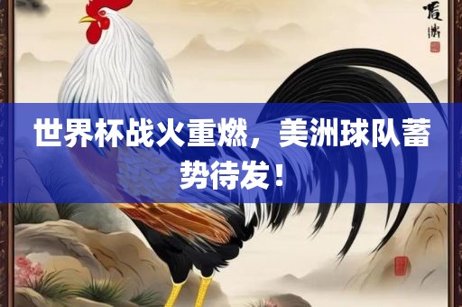 世界杯战火重燃，美洲球队蓄势待发！