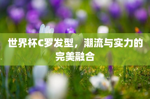 世界杯C罗发型，潮流与实力的完美融合