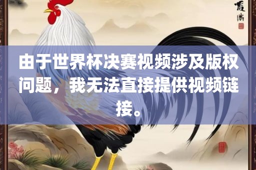 由于世界杯决眉山市正发家政服务有限公司赛视频涉及版权问题，我无法直接提供视频链接。