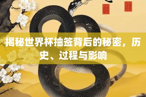 揭秘世界杯抽签背后的秘密，历史、过程与影响
