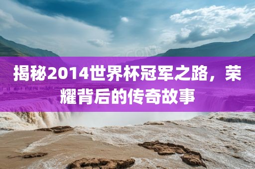 揭秘2014世界杯冠军之路，荣耀背后的传奇故事
