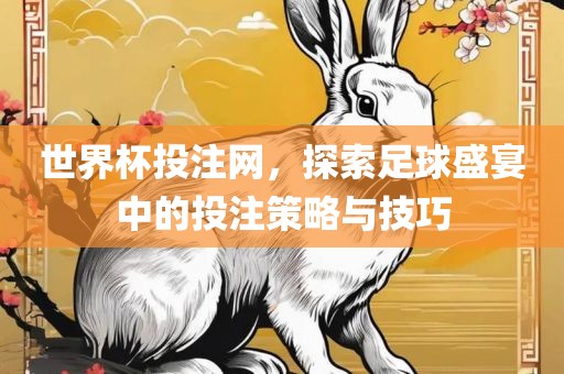 世界杯投注网，探索足球盛宴中的投注策略与技巧