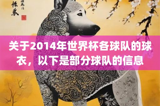 关于2014年世界杯各球队的球衣，以下是部分球队的信息