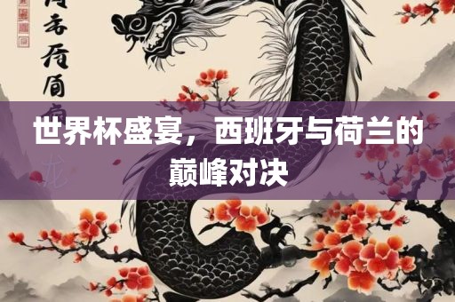世界杯盛宴，西班牙与荷兰的巅峰对决