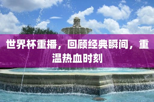 世界杯重播，回顾经典瞬间，重温热血时刻