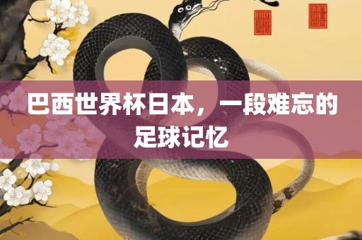 巴西世界杯日本，一段难忘的足球记忆