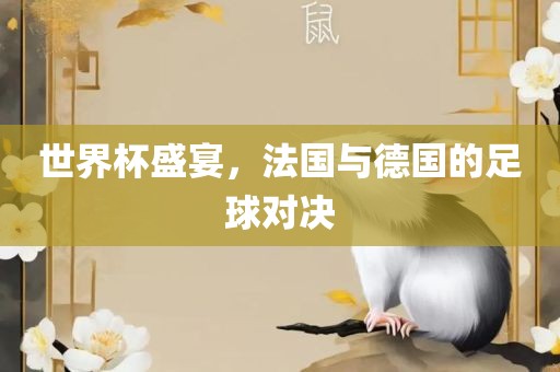 世界杯盛宴，法国与德国的足球对决