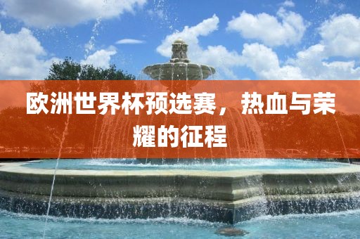 欧洲世界杯预选赛，热血与荣耀的征程