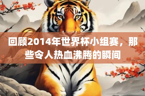 回顾2014年世界杯小组赛，那些令人热血沸腾的瞬间