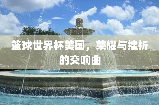 篮球世界杯美国，荣耀与挫折的交响曲眉山市正发家政服务有限公司