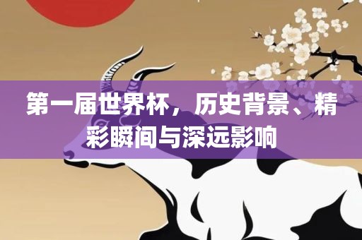 第一届世界杯，历史背景、精彩瞬间与深远影响
