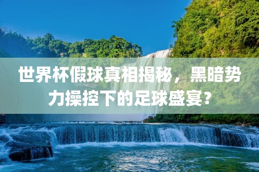 世界杯假球真相揭秘，黑暗势力操控下的足球盛宴？眉山市正发家政服务有限公司