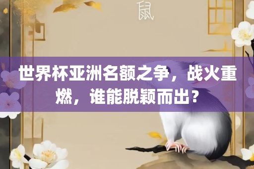世界杯亚洲名额之争