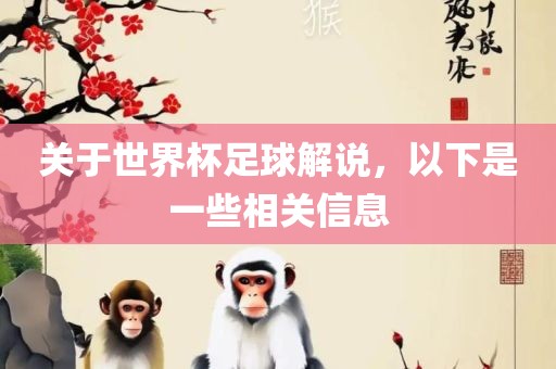 关于世界杯足球解说，以下是一些相关信息