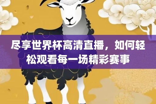 尽享世界杯高清直播，如何轻松观看每一场精彩赛事